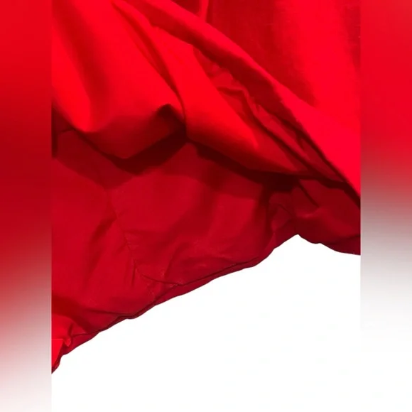 Express Linen Blend Red Mini Skirt - Large - Picture 5 of 6